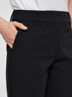 Ria MW Cropped Pant - Black