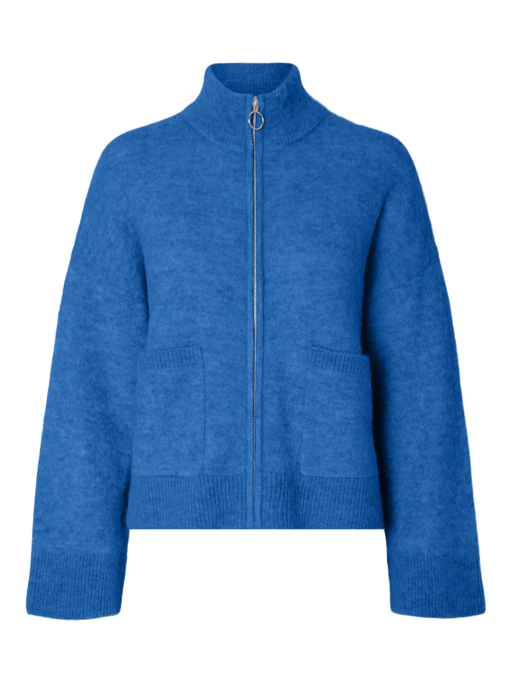 Selected Femme - Gensere - Sia Ls Knit Zipper Cardigan - Ultramarine ...