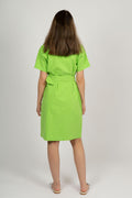 Malvina-Ida SS Short Dress - Greenery