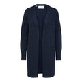 Lulu New Ls Knit Long Cardigan - Dark Sapphire