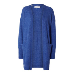 Lulu New Ls Knit Long Cardigan - Nebulas Blue
