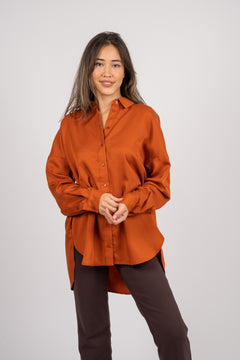 Sanni Ls Shirt - Cinnamon Stick