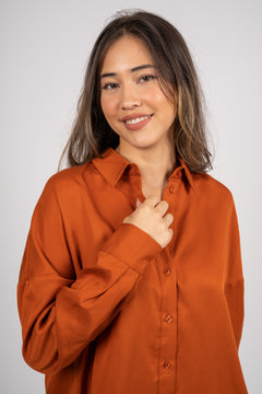 Sanni Ls Shirt - Cinnamon Stick