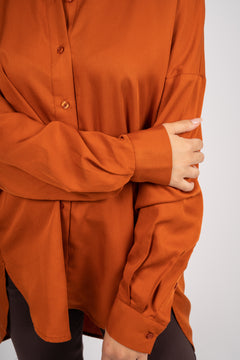 Sanni Ls Shirt - Cinnamon Stick