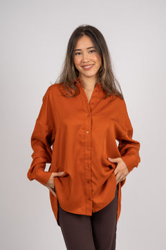 Sanni Ls Shirt - Cinnamon Stick