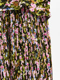 Evie Mw Plisse Skirt - Dark Citron Aop