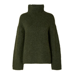 Gabella LS Knit High-Neck W - Duffel Bag Melange
