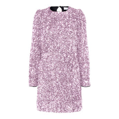Colyn LS Short Sequins Dress - Pink Lavender