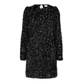Colyn LS Short Sequins Dress - Black