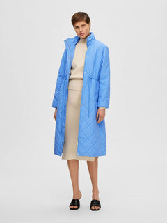 Frida Quilted Coat - Ultramarine