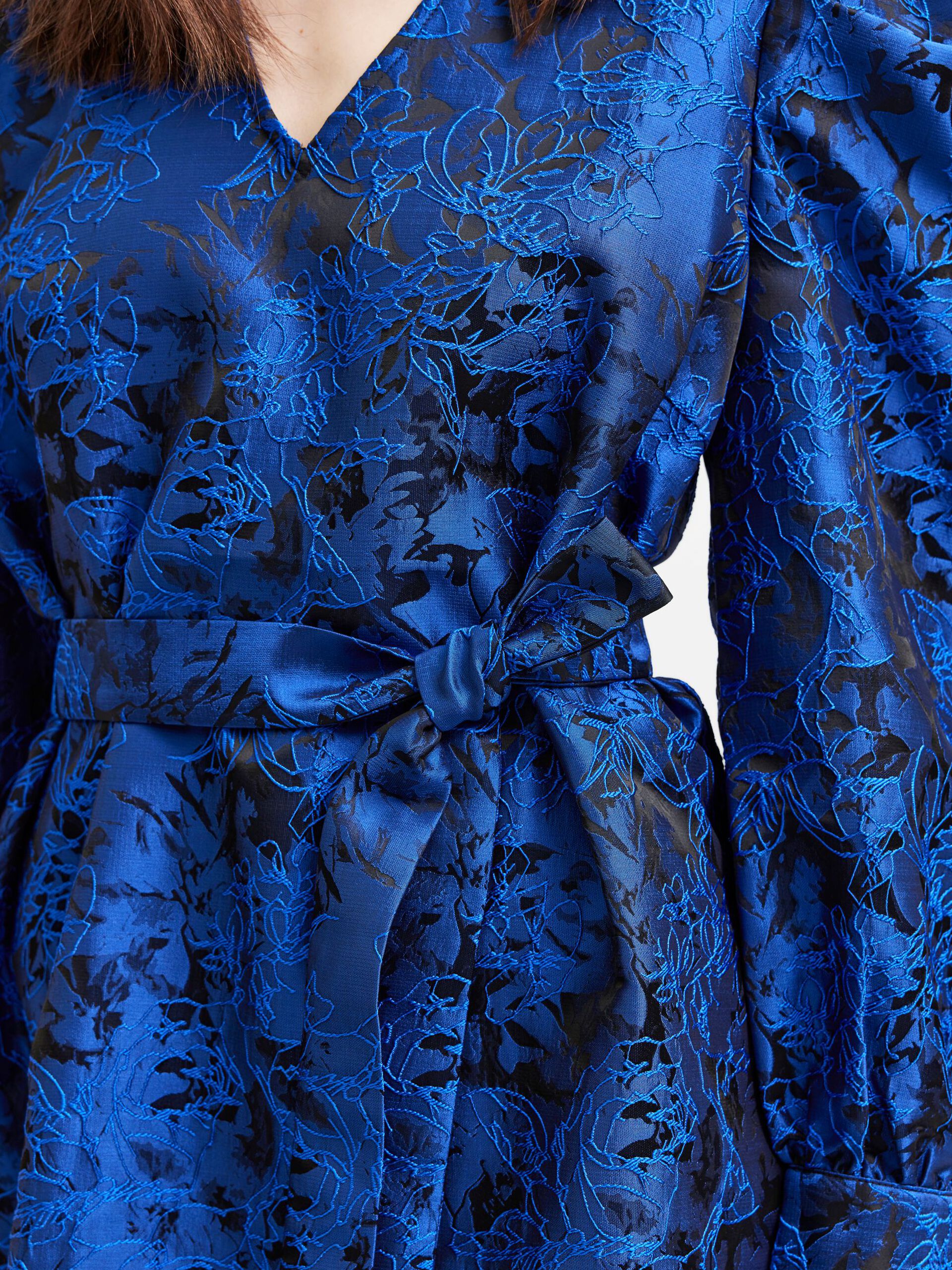 Donna-Kirsteen Ls Short Dress - Princess Blue