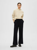Viva-Gulia HW Long Linen Pant - Black