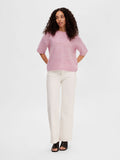 Liliana Me 2/4 Knit O-Neck - Sweet Lilac Melange