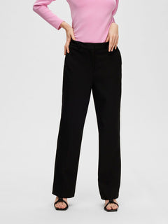 Myla Hw Wide Pant - Black