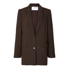 Rita LS Relaxed Blazer - Java Melange