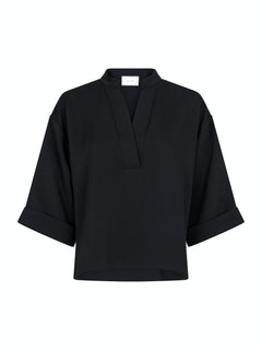Luma Crepe Blouse - Black