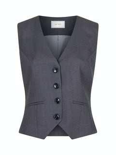 Vendetta Melange Vest - Dark Grey
