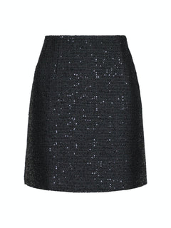 Helmine Sequins Skirt - Black