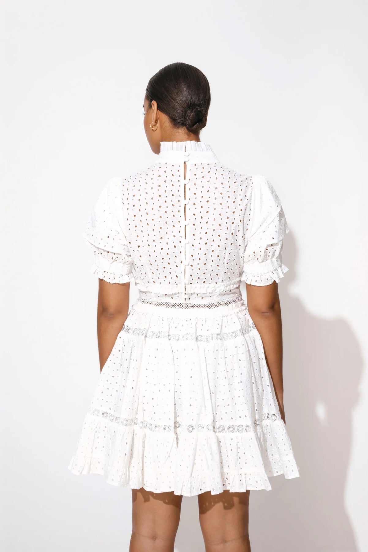 Iro Mini Lace Dress - White