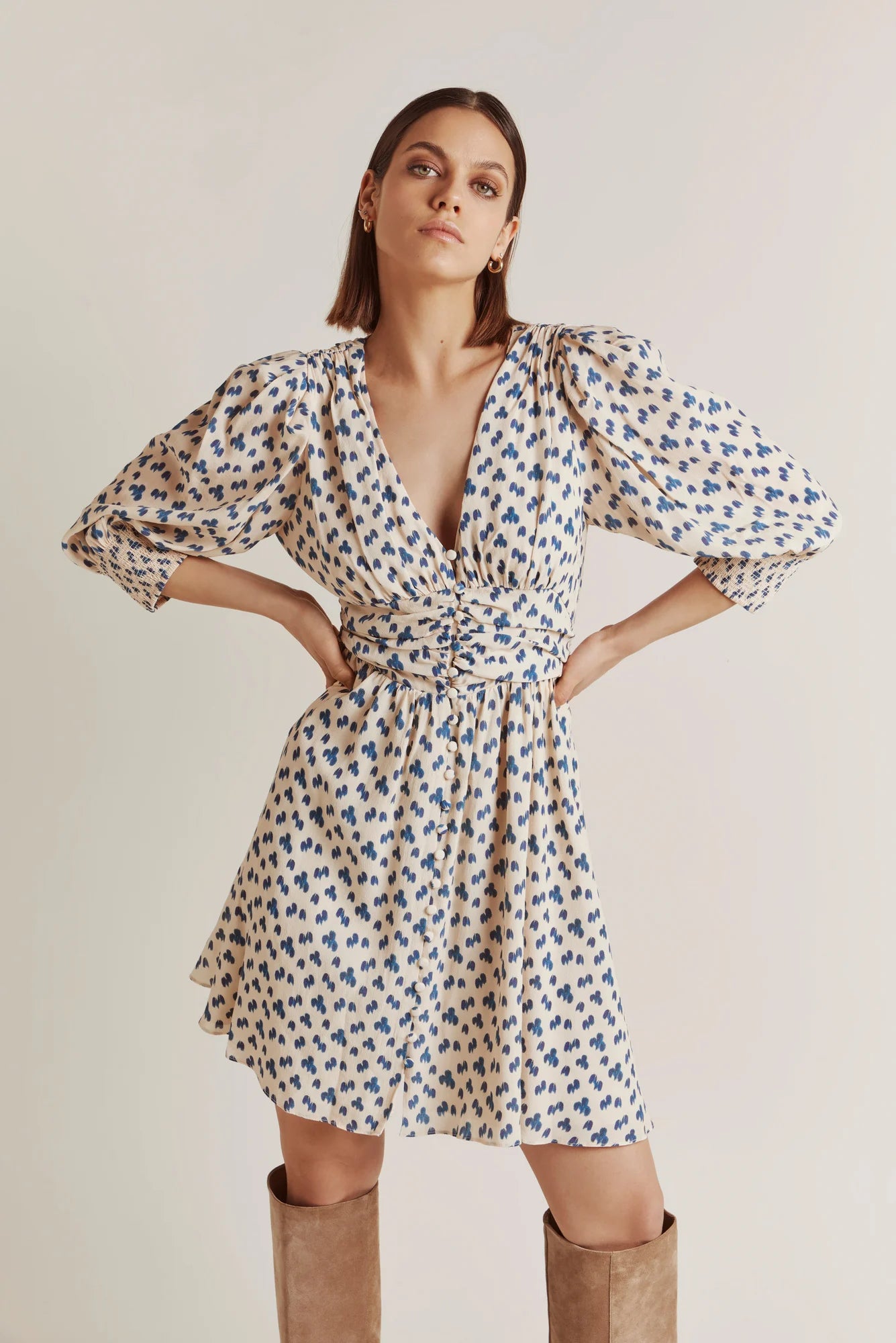 Amaia Dress Blue Drops VILLOID