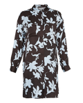 Irida Shirt Dress Aop - Chamb Blue Flw