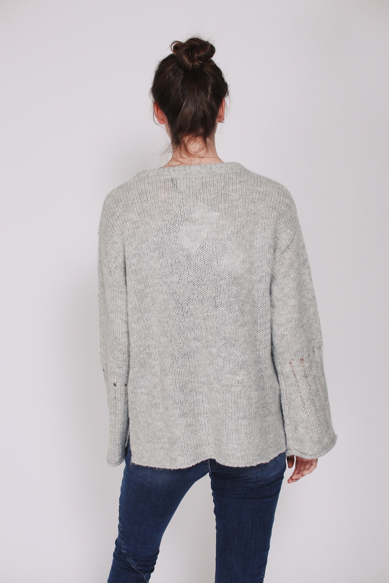 Fifi sweater - Grey Melange - Line of Oslo - Gensere - VILLOID.no