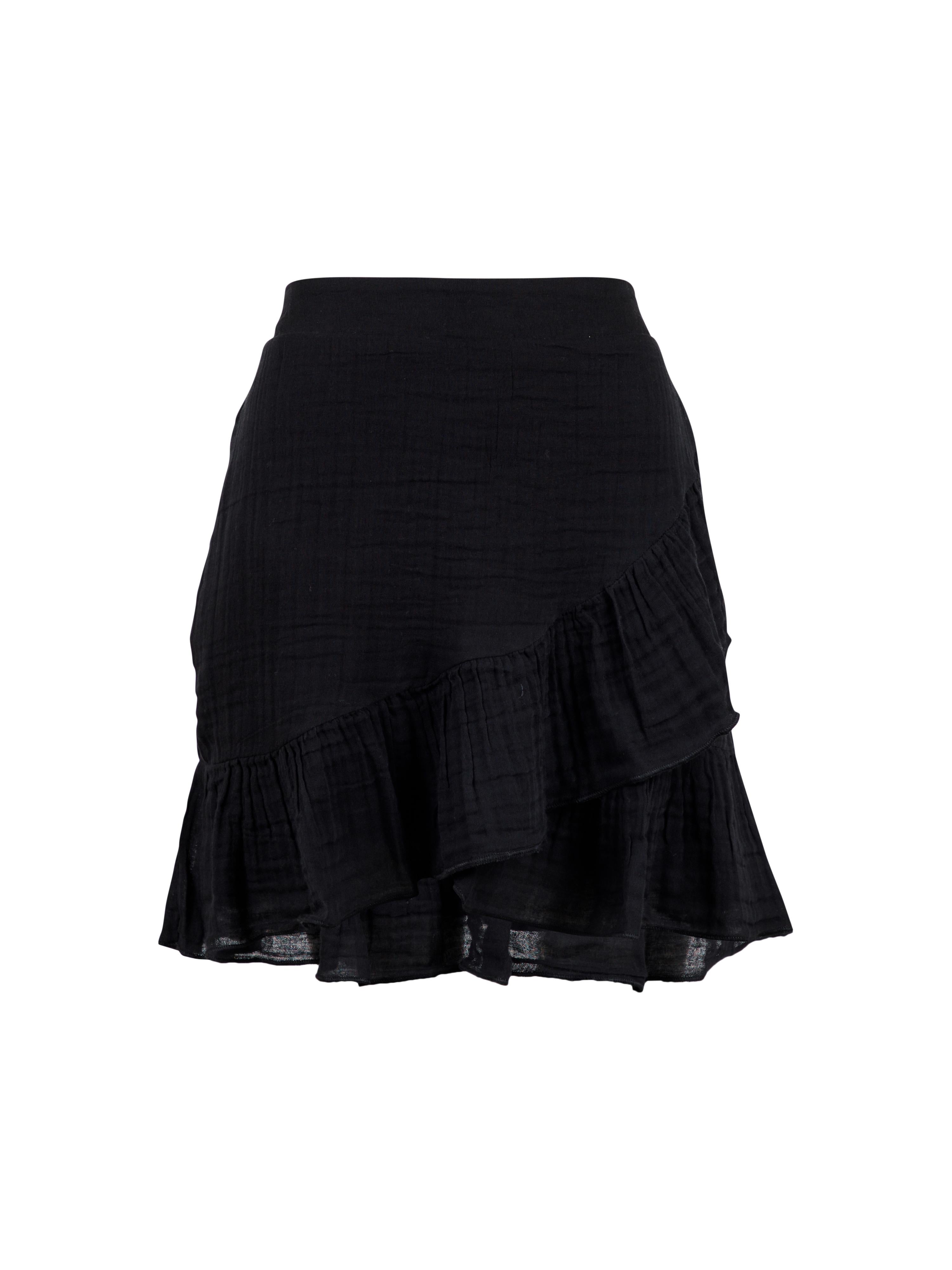 Bekka Gauze Skirt - Black