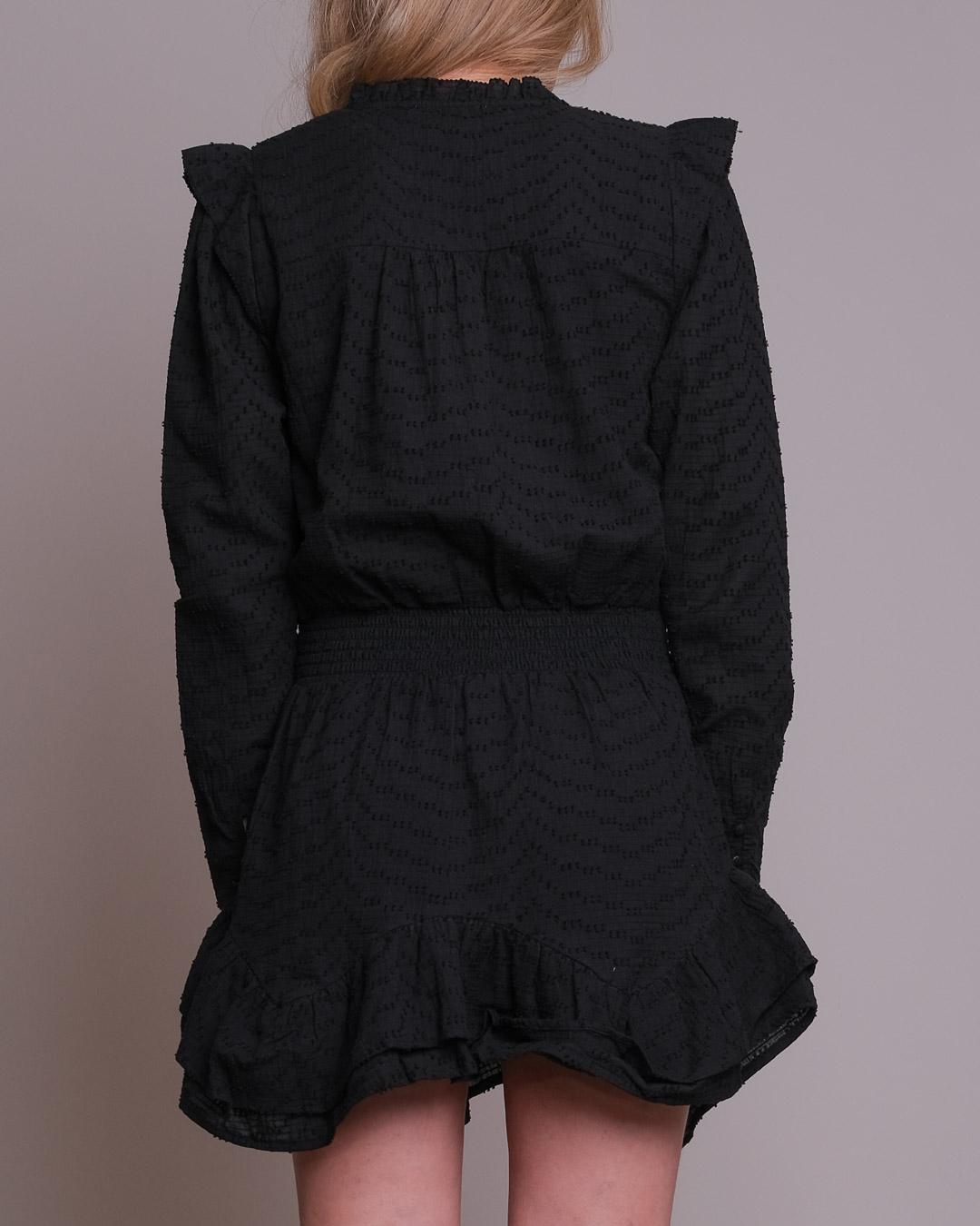 Padua Dobby Dress - Black
