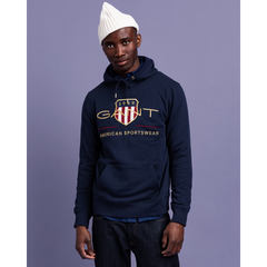 Archive Shield Hoodie - Evening Blue