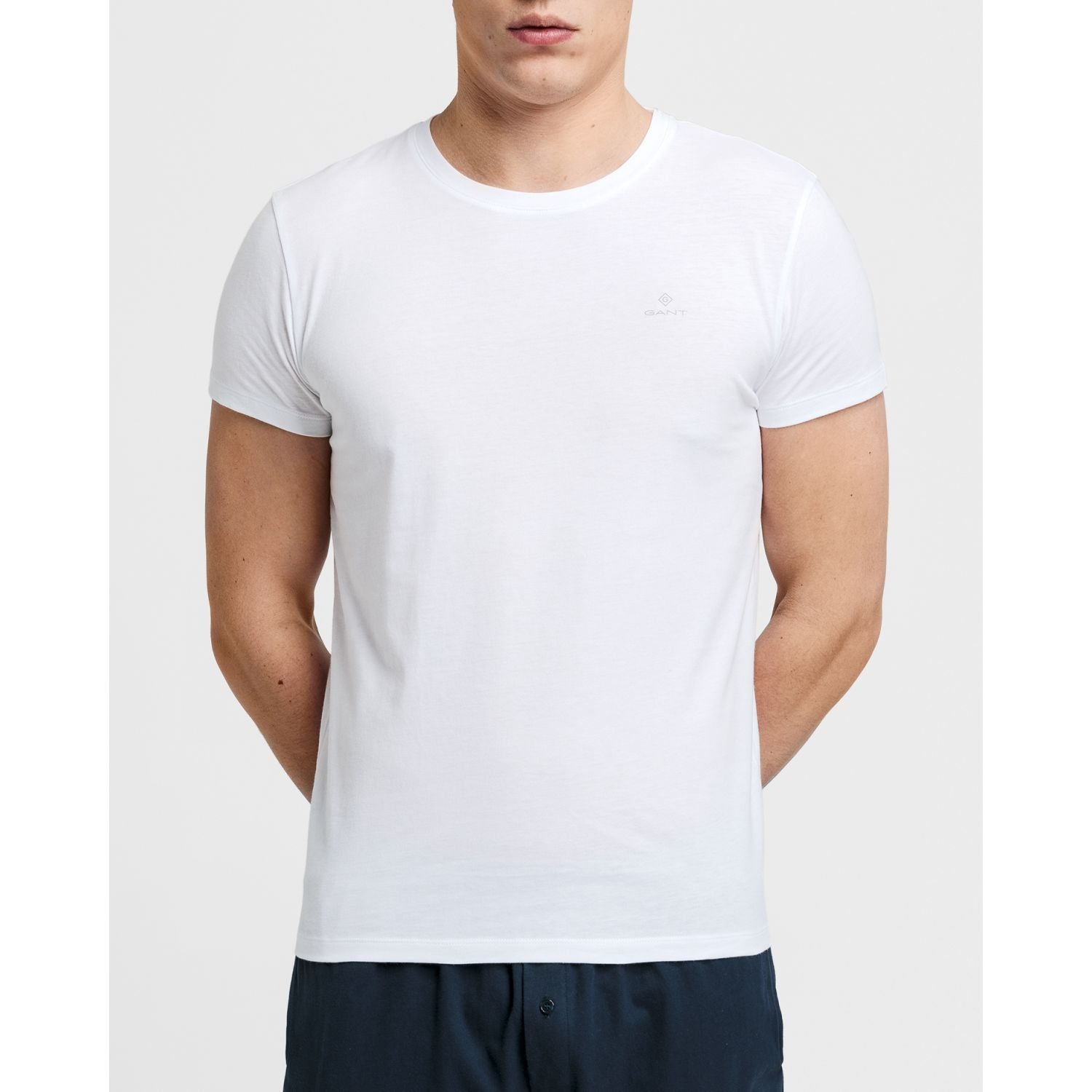 C-Neck T-Shirt 2-pack - White