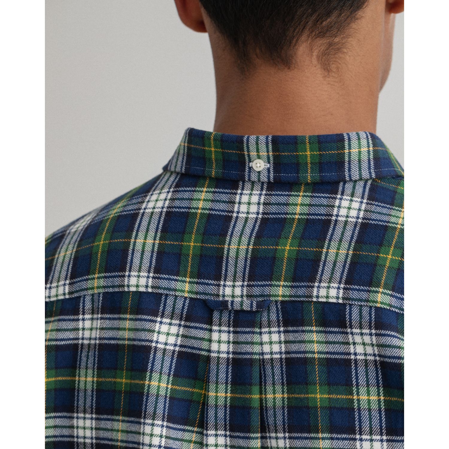 Regular Fit Flannel Check Shirt - Eden Green