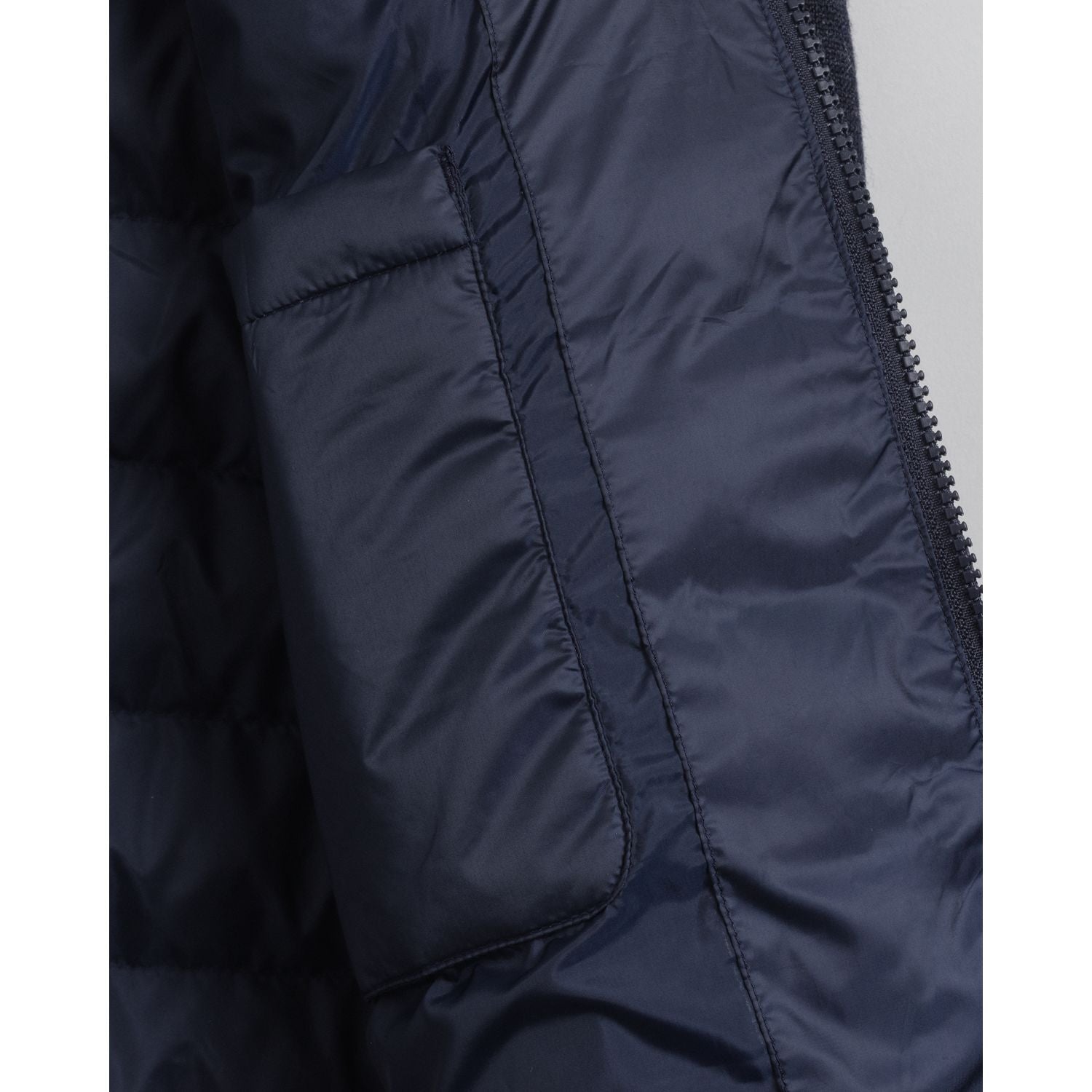 Mixed Media Light Padded Jacket Evening Blue VILLOID