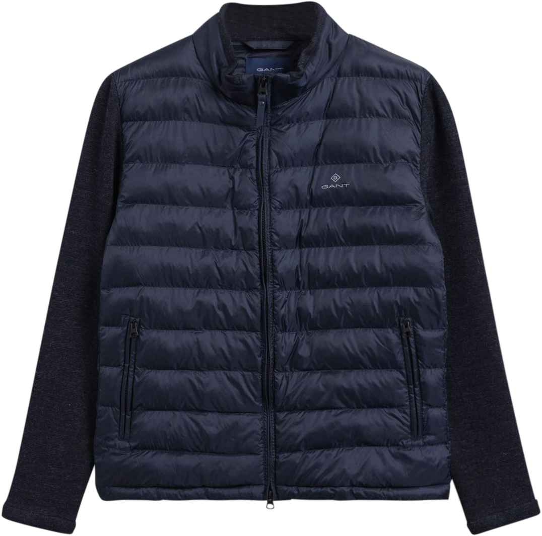 Mixed Media Light Padded Jacket Evening Blue VILLOID