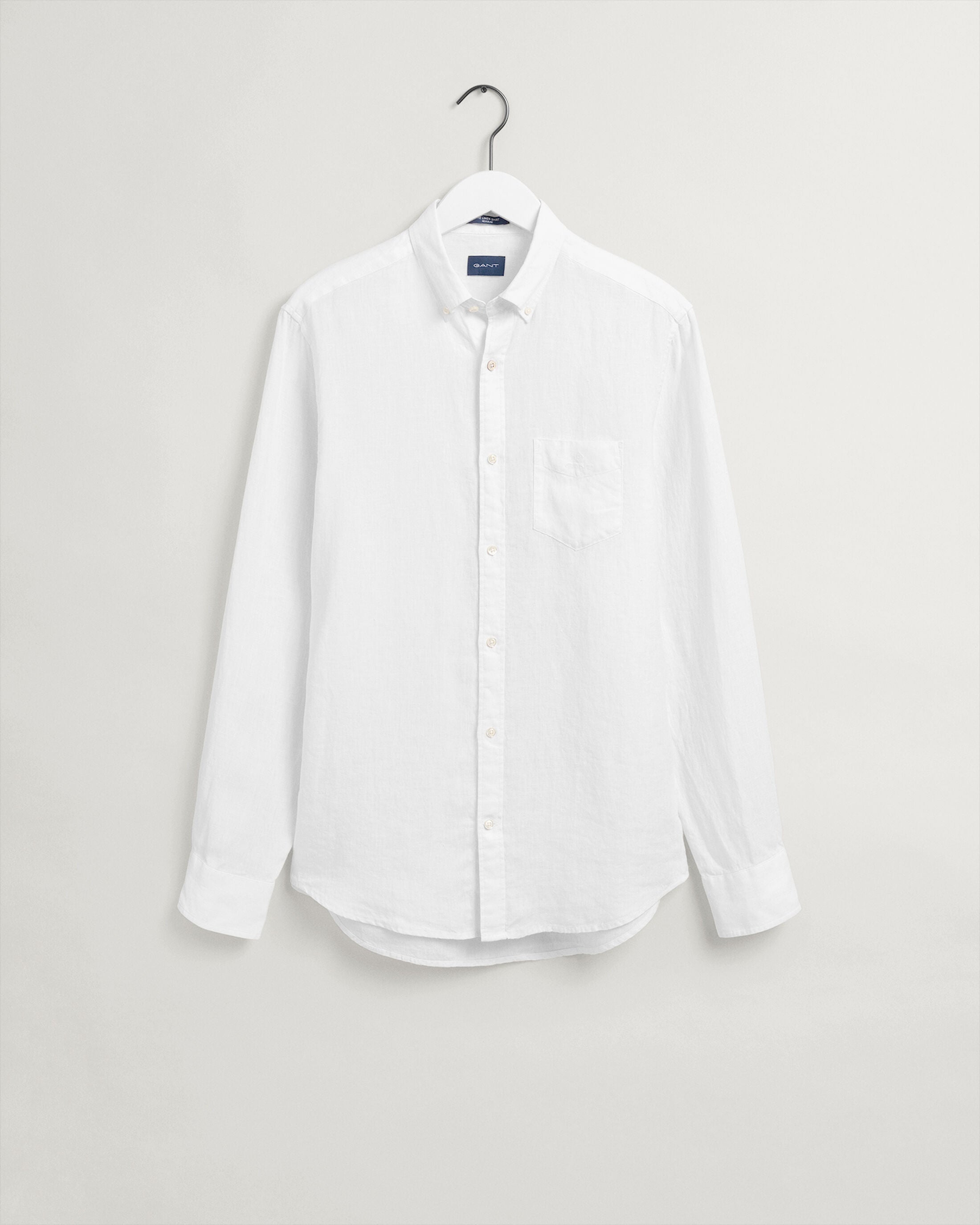 D2. Reg Linen Shirt BD - White