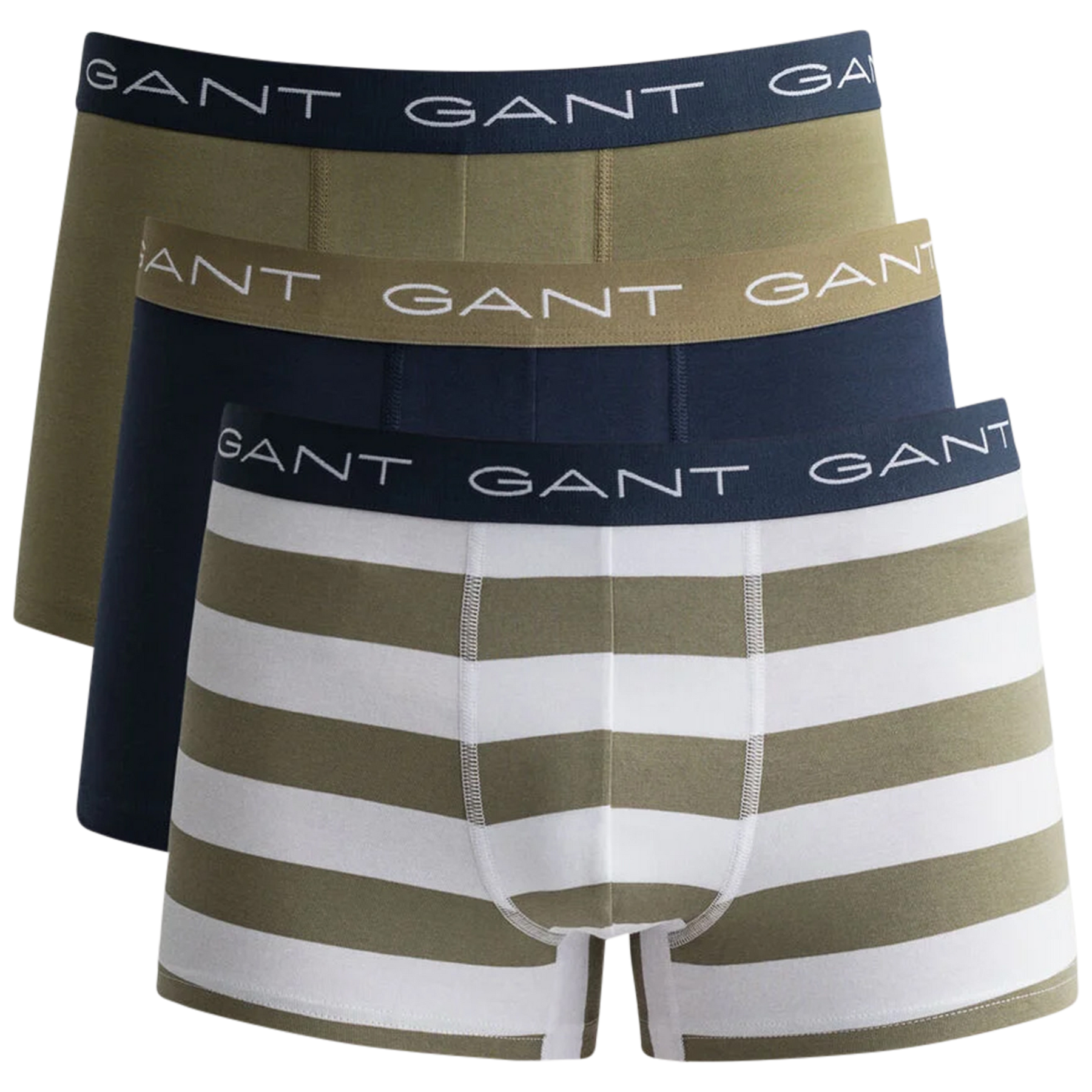 Rugby Stripe Trunk 3-Pack - Utility Green