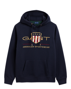 Archive Shield Hoodie - Evening Blue