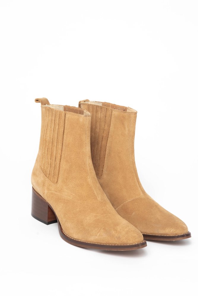 Carro Suede Ankle Boot - Desert