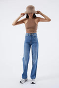 Moxy Straight - Cape Sky Worn Hem