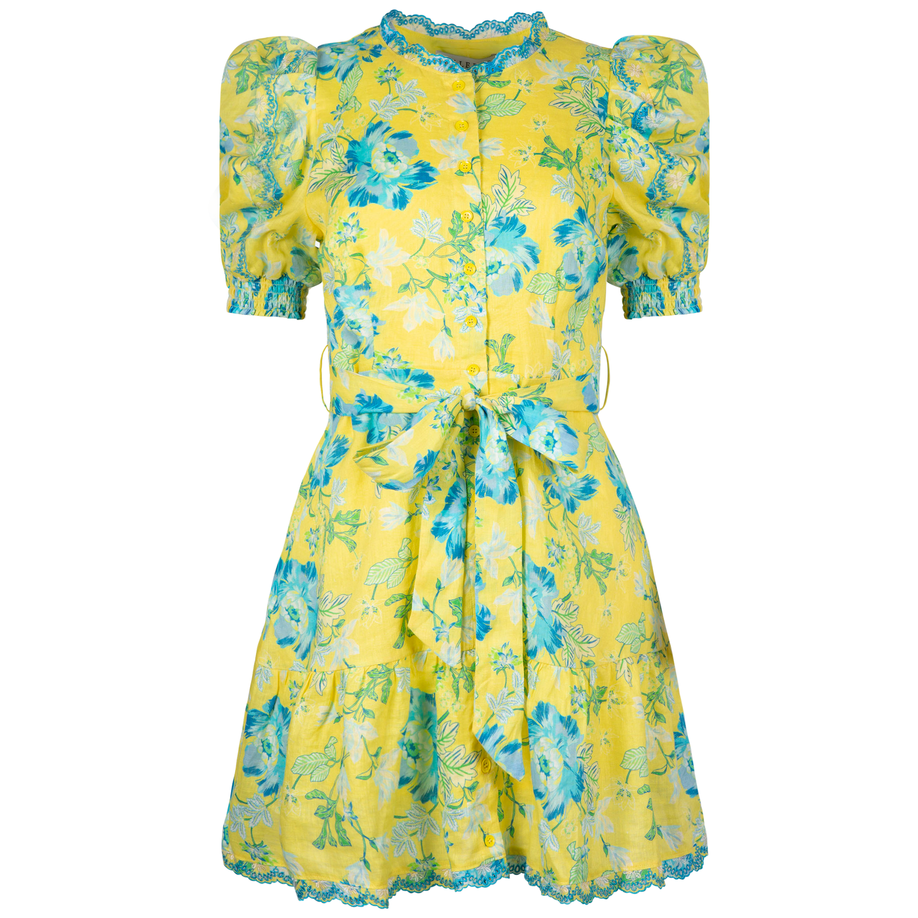 Daisy Short Dress - Yellow
