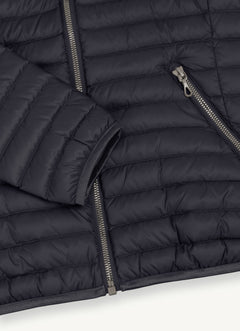 2224U Hooded Down Jacket - Navy Blue