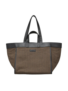 Gingham Lily Bag - Acorn Brown