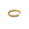 Fine Pave Single Ear Cuff - Crystal