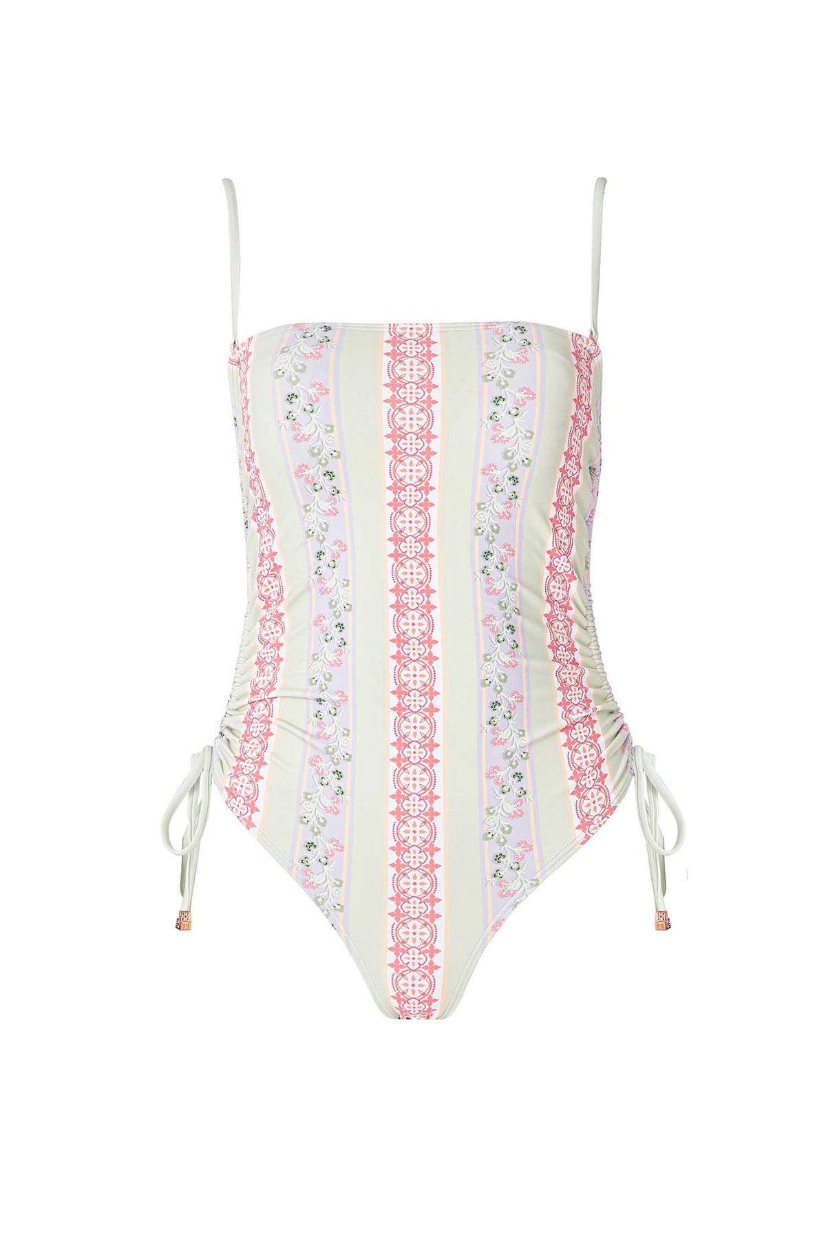 Lauren Swimsuit - Pastel Palm Mint