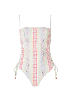 Lauren Swimsuit - Pastel Palm Mint