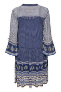 SophiaePW Dress - Blue Border Print