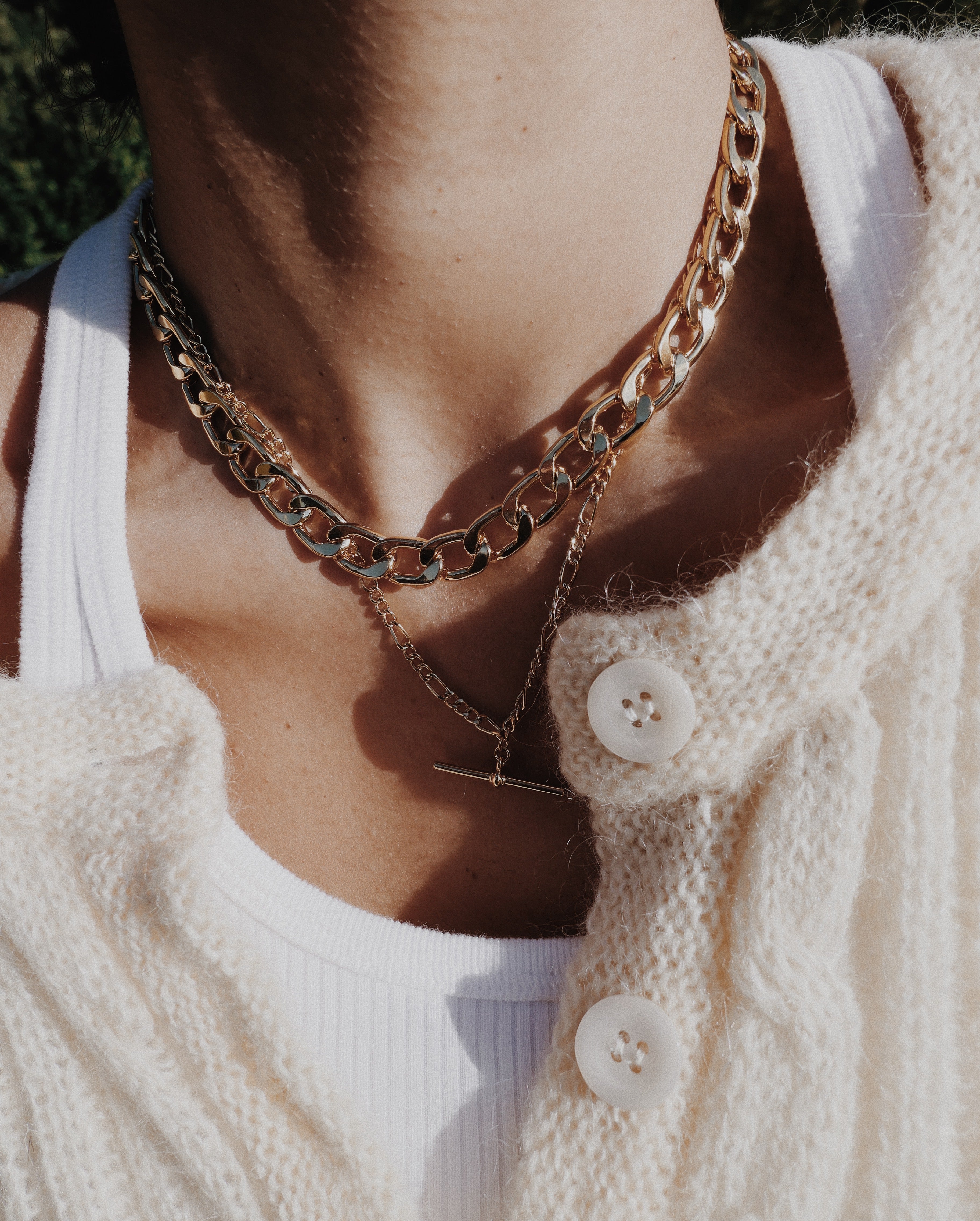 Chunky Chain Necklace 16 - Gold