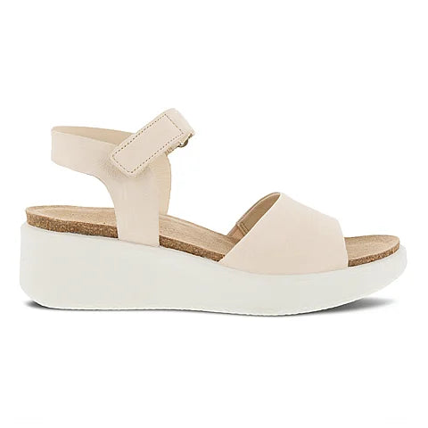 Flowt Wedge Cork Sandals - Limestone