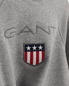 Shield Hoodie - Grey Melange