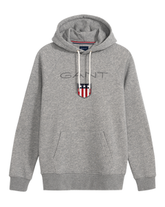 Shield Hoodie - Grey Melange