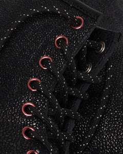 1460 Smooth Leather Lace Up Boots - Black Bejewelled